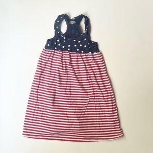 Circo Toddler Girl’s Sleeveless Stars and Stripes Dress Size 5t